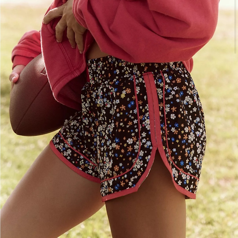 Free people movement varsity blues printed shorts